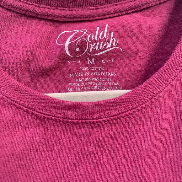 3/$15!  Burgundy Babygirl Crop Top - Picture 2 of 4